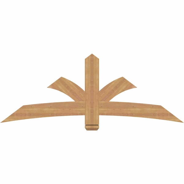Ekena Millwork Davenport Timber Gable Bracket, Western Red Cedar, 72"W x 27"H x 1 1/2"D x 5 1/2"F, 9/12 Pitch GBW072X27X0206DAV00SWR - main